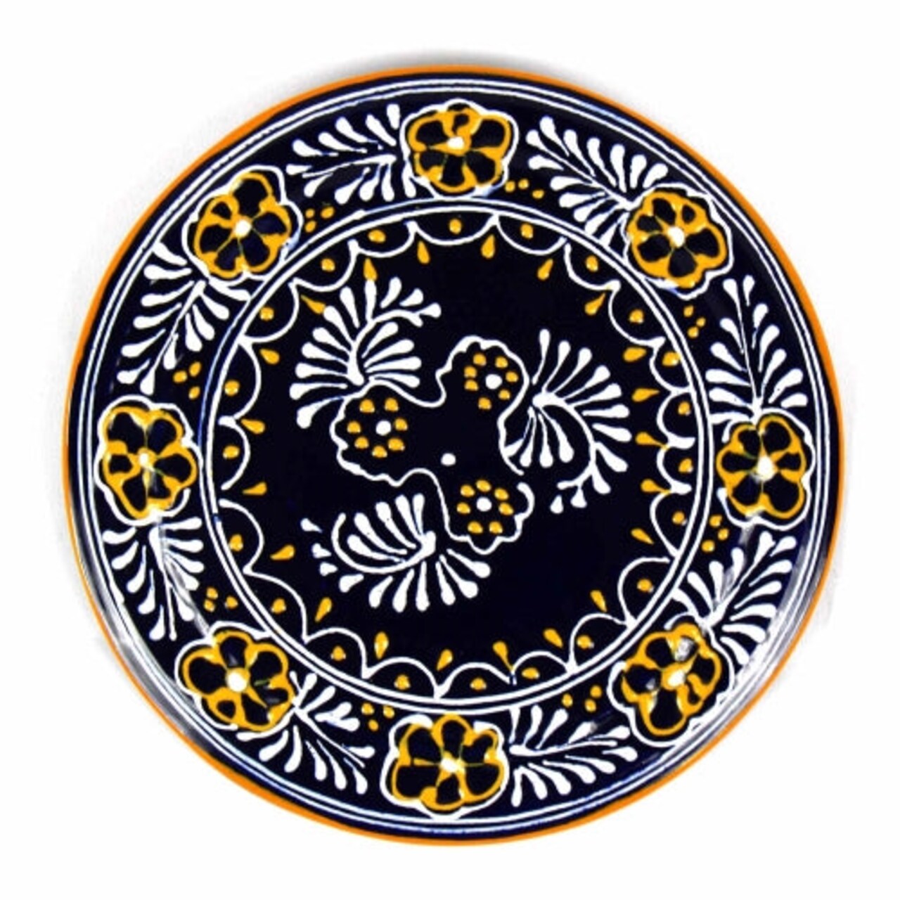 Handmade Ceramic Trivet 8 Inch Round Wall Decor for Kitchen or Dining